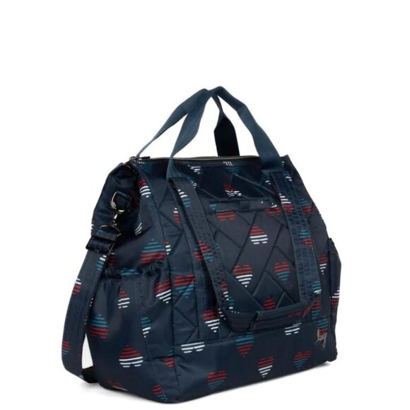 Lug Kerstin Lindquist Baby Yacht Carry-All Zip-Top Tote Hearts Liberty - Picture 3 of 13